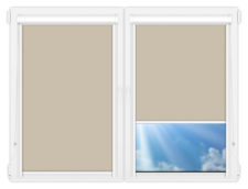 Рулонные кассетные шторы УНИ - Аргентум-серый на пластиковые окна