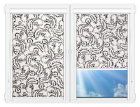 Рулонные кассетные шторы УНИ - Бомбей-1