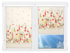 Рулонные кассетные шторы УНИ - Гарден на пластиковые окна