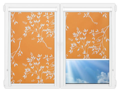 Рулонные кассетные шторы УНИ - Мегаполис-6