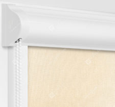 Рулонные кассетные шторы УНИ - Металлик светло-бежевый