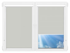 Рулонные кассетные шторы УНИ - Мюнхен-перл-10