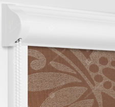 Рулонные кассетные шторы УНИ - Версаль шоколад