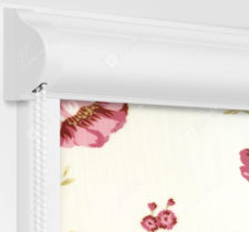 Рулонные кассетные шторы УНИ - Болгарская роза розовый