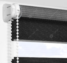 Рулонные шторы День-Ночь - Версаль черный 78