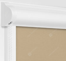 Рулонные кассетные шторы УНИ - Монако песочный на пластиковые окна
