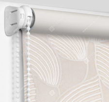 Рулонные шторы Мини - Ницца бежевый блэкаут на пластиковые окна