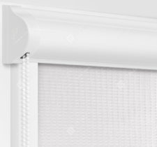 Рулонные кассетные шторы УНИ - Севилья серебро на пластиковые окна