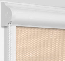 Рулонные кассетные шторы УНИ - Севилья темно-бежевый на пластиковые окна