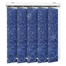 Вертикальные тканевые жалюзи Шёлк синий