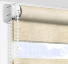 Рулонные шторы День-Ночь - Бергамо кремовый