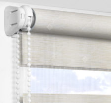 Рулонные шторы День-Ночь - Бергамо светло-бежевый