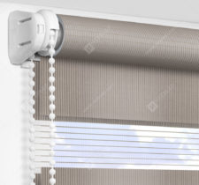 Рулонные шторы День-Ночь - Делия серо-бежевый