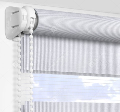 Рулонные шторы День-Ночь - Делия светло-серый