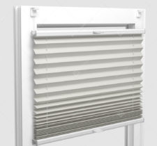 Шторы Плиссе - Аида перл молочный на пластиковые окна