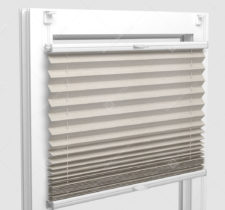 Шторы Плиссе - Атри светло-бежевый на пластиковые окна