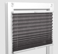 Шторы Плиссе - Авиано серый на пластиковые окна