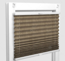 Шторы Плиссе - Авиано темно-бежевый на пластиковые окна