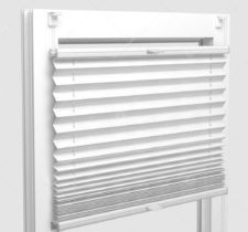 Шторы Плиссе - Флаер белый на пластиковые окна