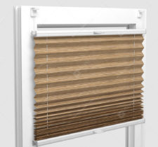 Шторы Плиссе - Гарда светло-коричневый на пластиковые окна