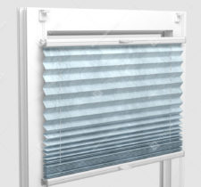 Шторы Плиссе - Краш металлик мятный на пластиковые окна