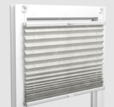 Шторы Плиссе - Краш перл молочный на пластиковые окна