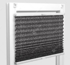 Шторы Плиссе - Сутрио серый на пластиковые окна